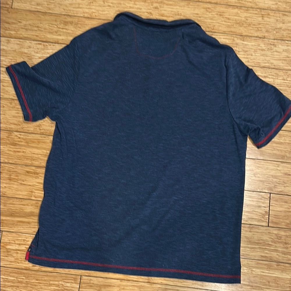 Nat Nast Blue Polo Shirt with Red Accents Cotton Blend XL - Picture 6 of 8